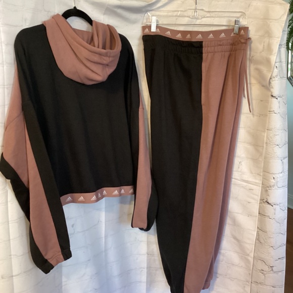 ADIDAS COLOR BLOCK TRACK PANTS & HOODIE JACKET (NWOT) - Picture 4 of 4